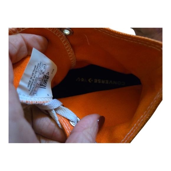 Cinverse Women's Size 7.5 Orange High Top Platform With Mother Embroidered - Picture 5 of 8